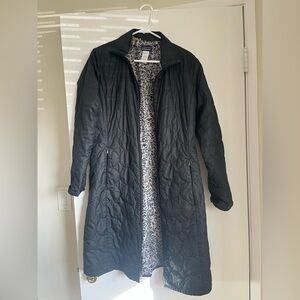 Patagonia Black Quilted Long Coat
